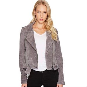 BlankNyc grey suede motto jacket